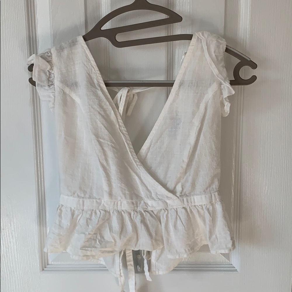 Open back tank top
